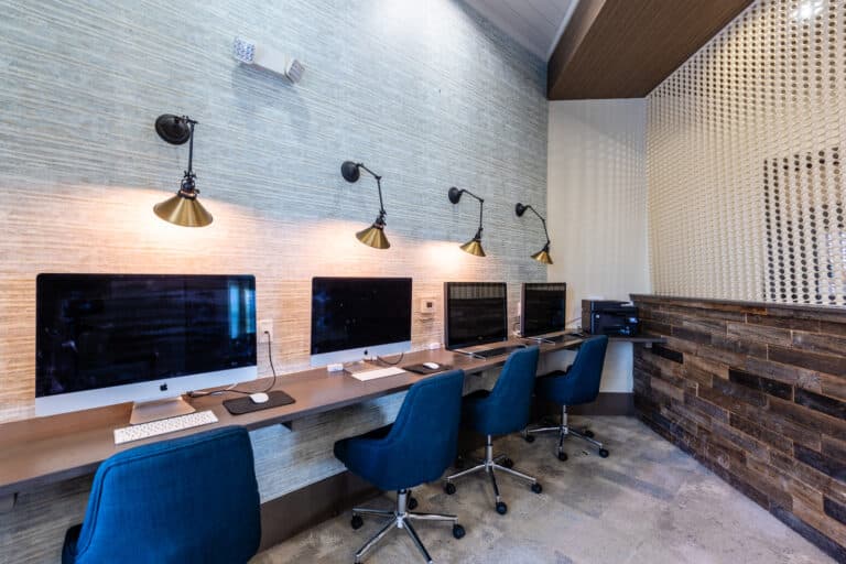 Business center and co-working space at Windsong Estates