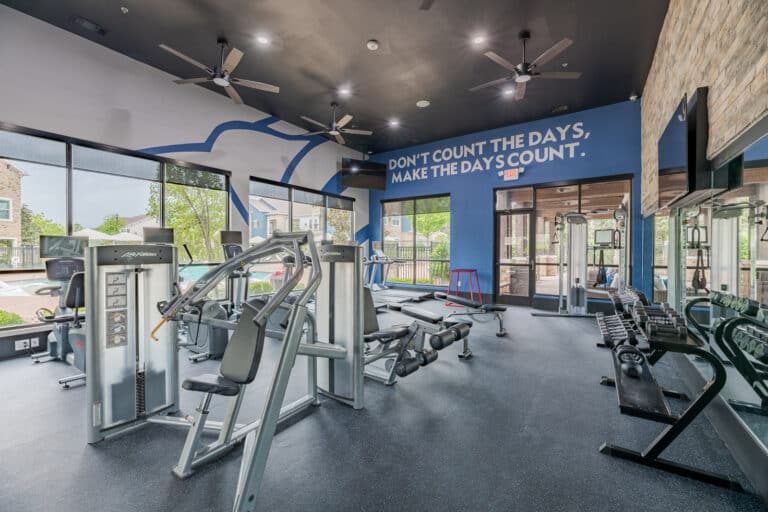 Windsong Estates Apartments gym.